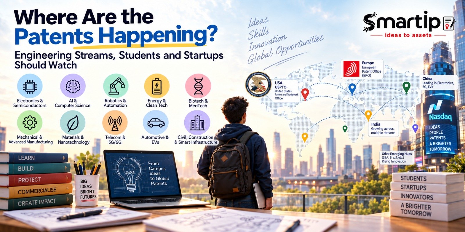 Where Are the Patents Happening Engineering Streams Students and Startups Should Watch